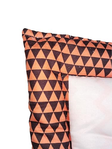 Terracotta and Off-White Cotton Baby Bedding Set with Pillow and Bolsters