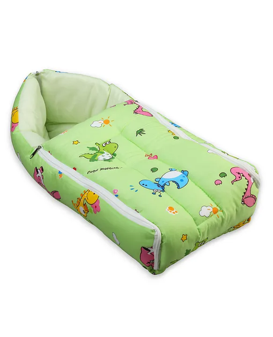 Light Green Baby Sleeping Bag with Hood  and Zip