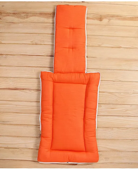 White and Orange Baby Sleeping Bag with Hood  and Zip
