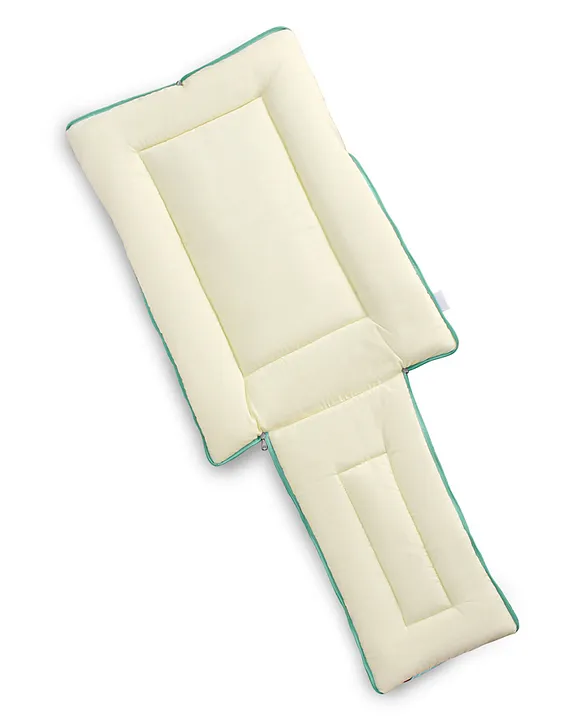 Mint Green and Yellow Cotton Baby Sleeping Bag with Hood  and Zip