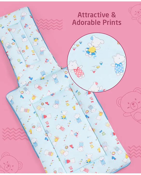Light Blue Baby Sleeping Bag with Hood  and Zip