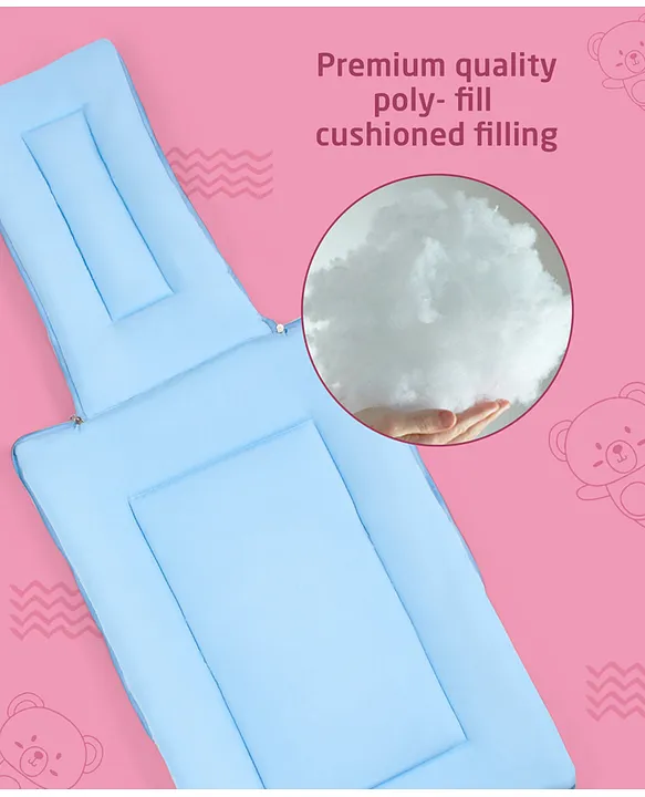 Light Blue Baby Sleeping Bag with Hood  and Zip