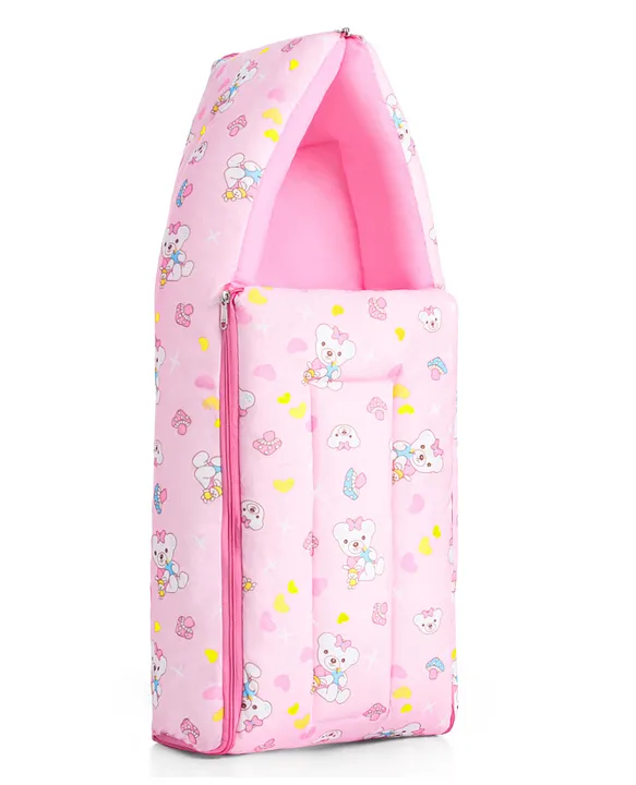 Pink Baby Sleeping Bag with Hood  and Zip