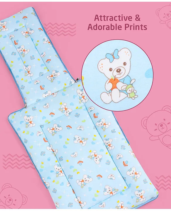 Light Blue Baby Sleeping Bag with Hood  and Zip