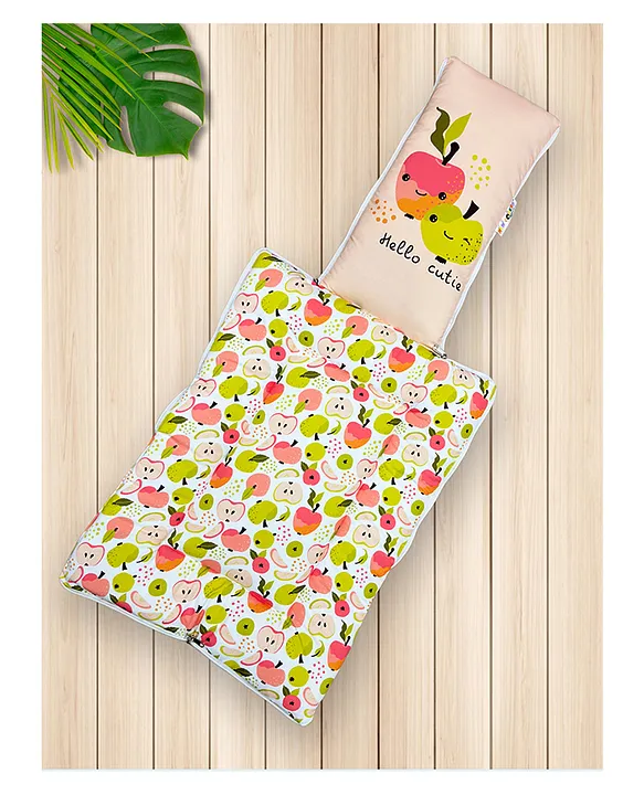 Peach and Terracotta Baby Sleeping Bag with Hood  and Zip
