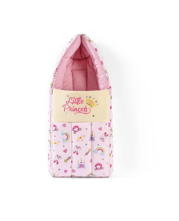 Pink and Yellow Baby Sleeping Bag with Hood  and Zip