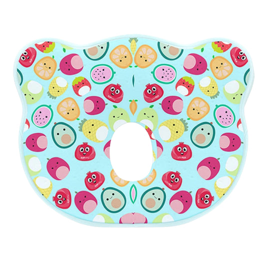 Sky Blue Happy Fruit Garden Memory Foam Cotton Baby Pillow