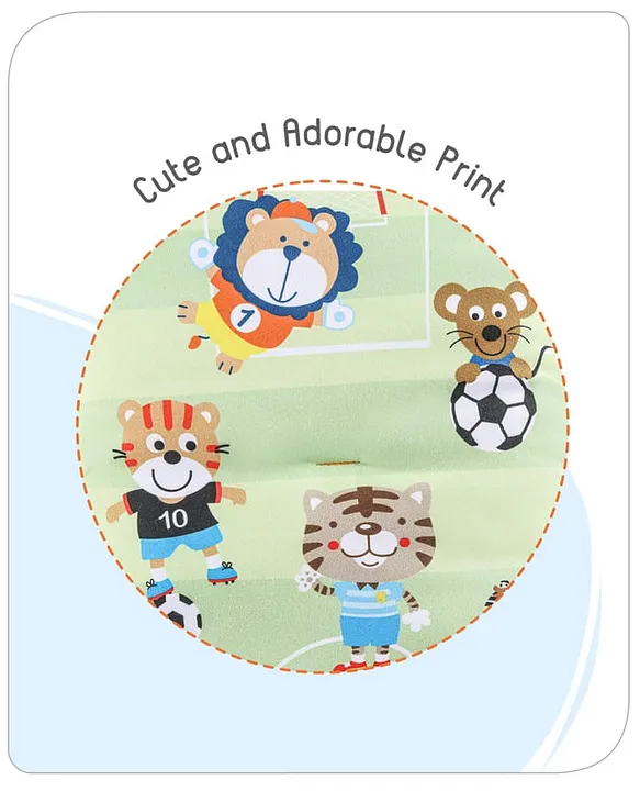 White and Orange Baby Sleeping Bag with Hood  and Zip