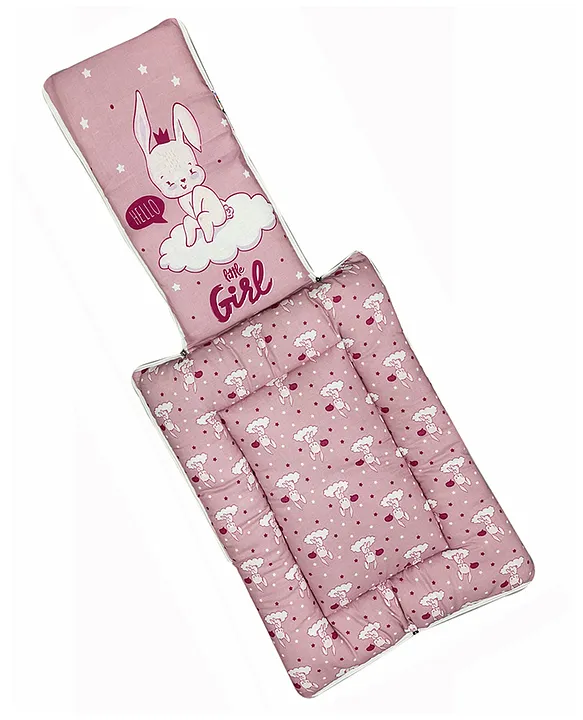 Pink and White Baby Sleeping Bag with Hood  and Zip