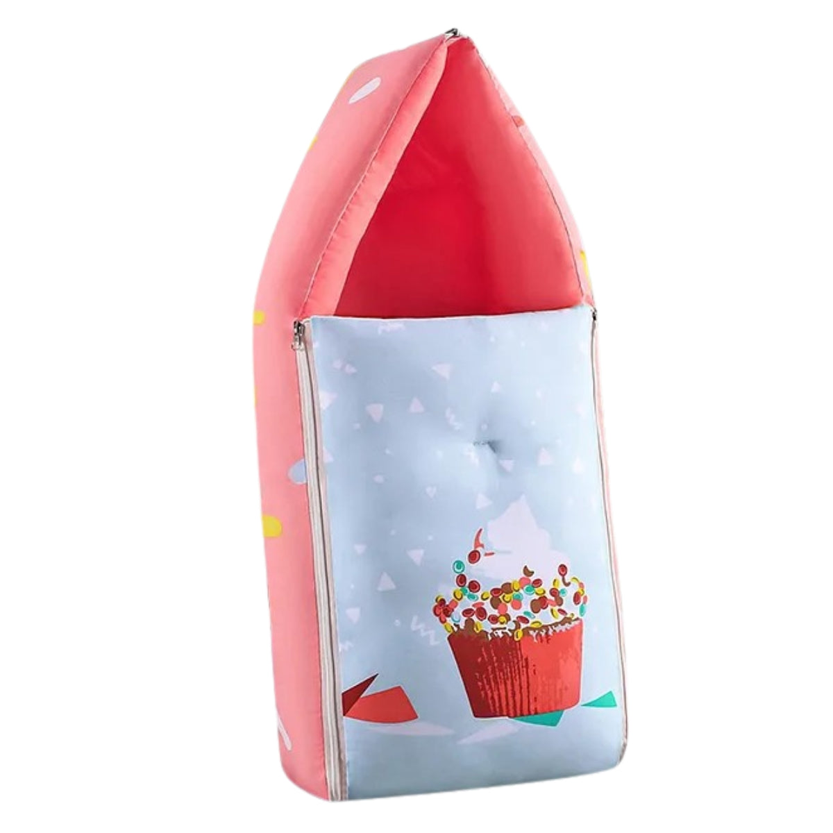 Pink and Light Blue Baby Sleeping Bag with Hood  and Zip