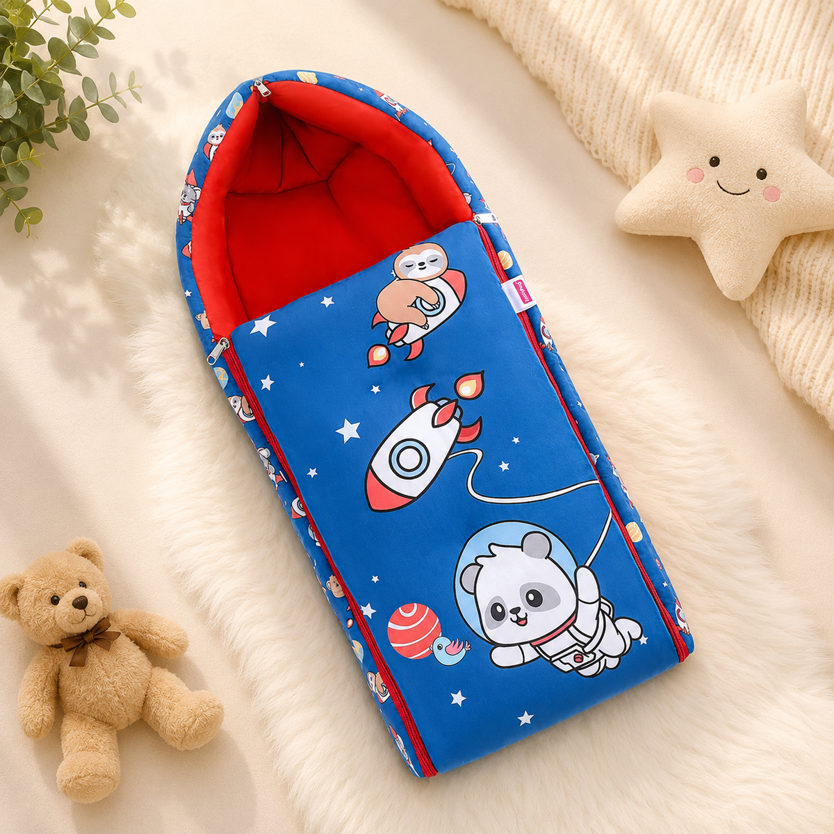 Royal Blue Space Explorer Baby Sleeping Bag