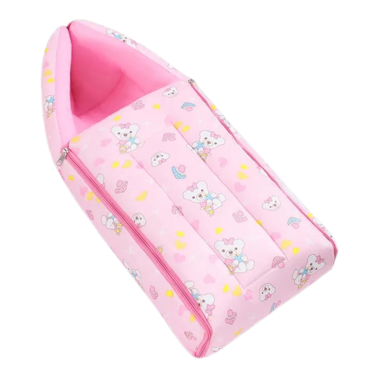 Pink Baby Sleeping Bag with Hood  and Zip
