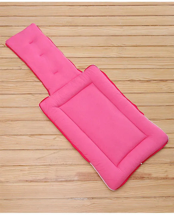 Pink and White Cotton Baby Sleeping Bag with Hood  and Zip