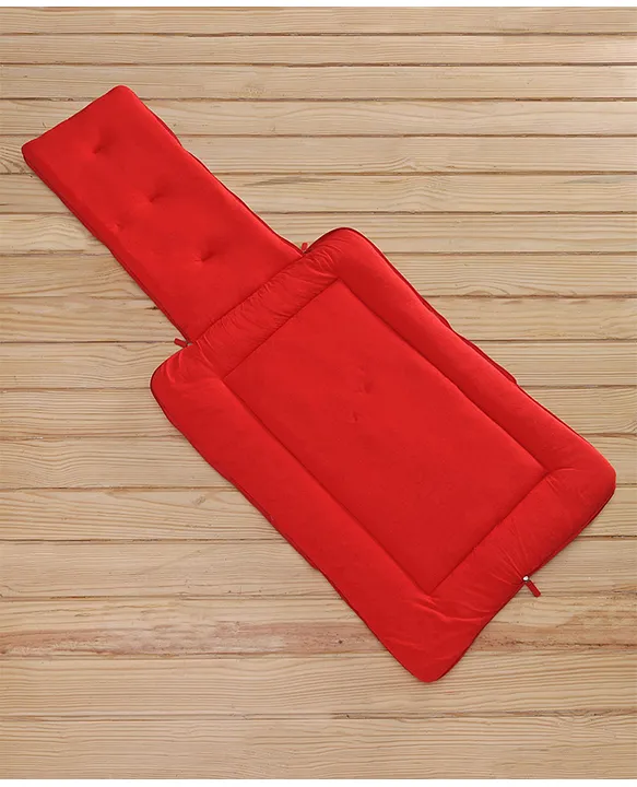 Red and Light Blue Baby Sleeping Bag with Hood  and Zip