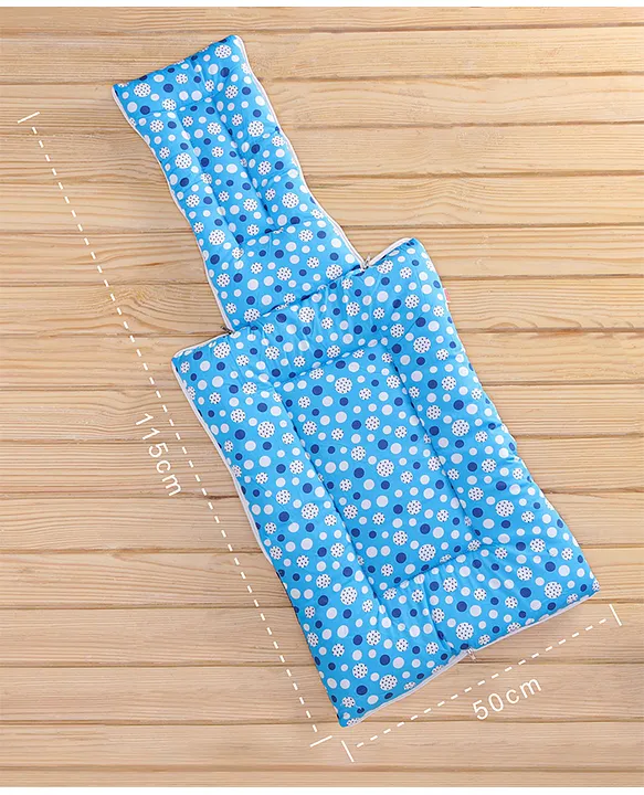 Blue and Navy Baby Sleeping Bag with Hood  and Zip