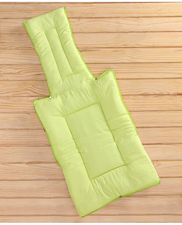 White and Green Baby Sleeping Bag with Hood  and Zip