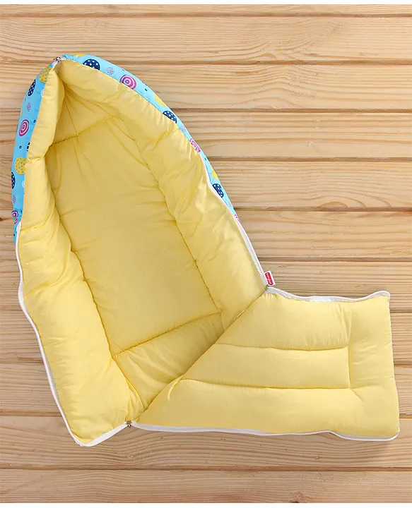Blue and Yellow Baby Sleeping Bag with Hood  and Zip