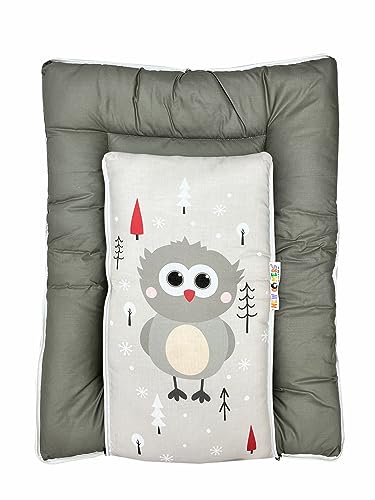 Grey and Dark Grey Cotton Baby Sleeping Bag with Hood and Zip